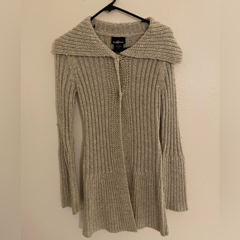 Long Knit Cardigan/ Size M